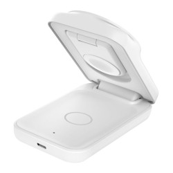 BELKIN UltraCharge 25w Qi2 3in1 Magnetic Charger EU White Square