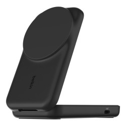 BELKIN UltraCharge 25w Qi2 2in1 Magnetic Charger plus USB-C EU Black Square