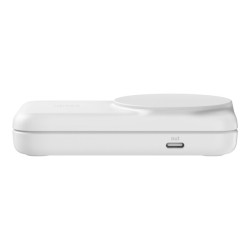 BELKIN UltraCharge 25w Qi2 2in1 Magnetic Charger plus USB-C EU White Square