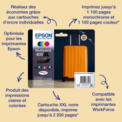 Epson Encre DURABrite Ultra multipack 4 couleurs Valise 405 | JDB-Info