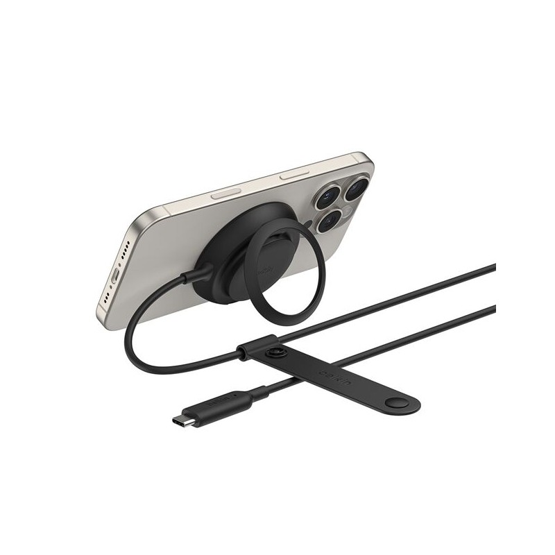 BELKIN UltraCharge 25w Qi2 Pad with kickstand Black Non PSU