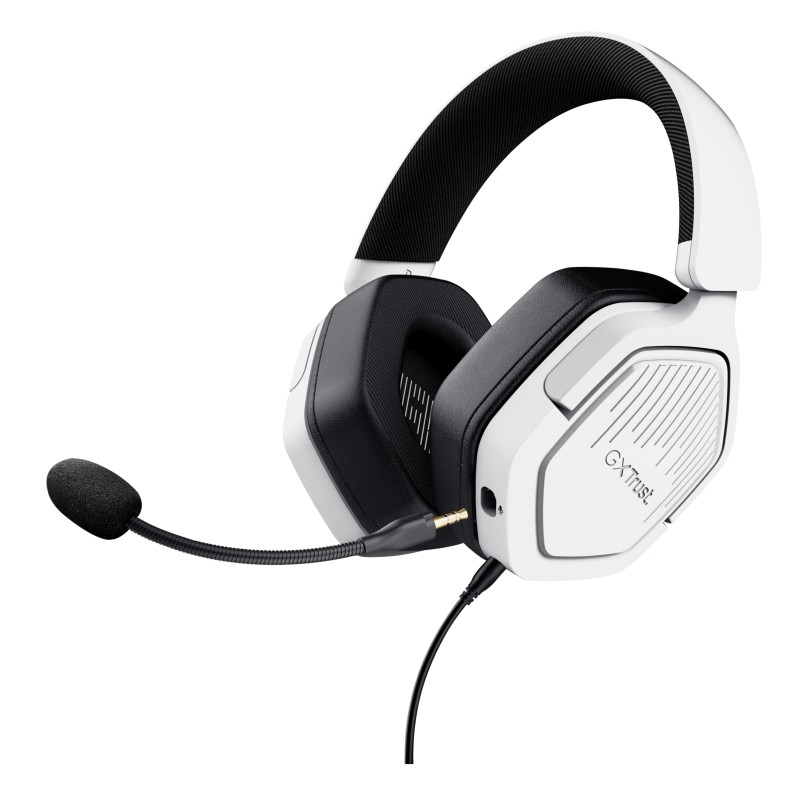 Trust GXT492W Carus Casque Avec fil Arceau Gaming Blanc | JDB-Info