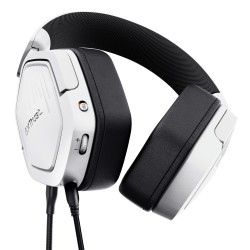Trust GXT492W Carus Casque Avec fil Arceau Gaming Blanc | JDB-Info