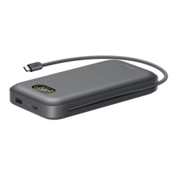 BELKIN BoostCharge 27k 240wPD Power Bank with Integrated cable and digital display