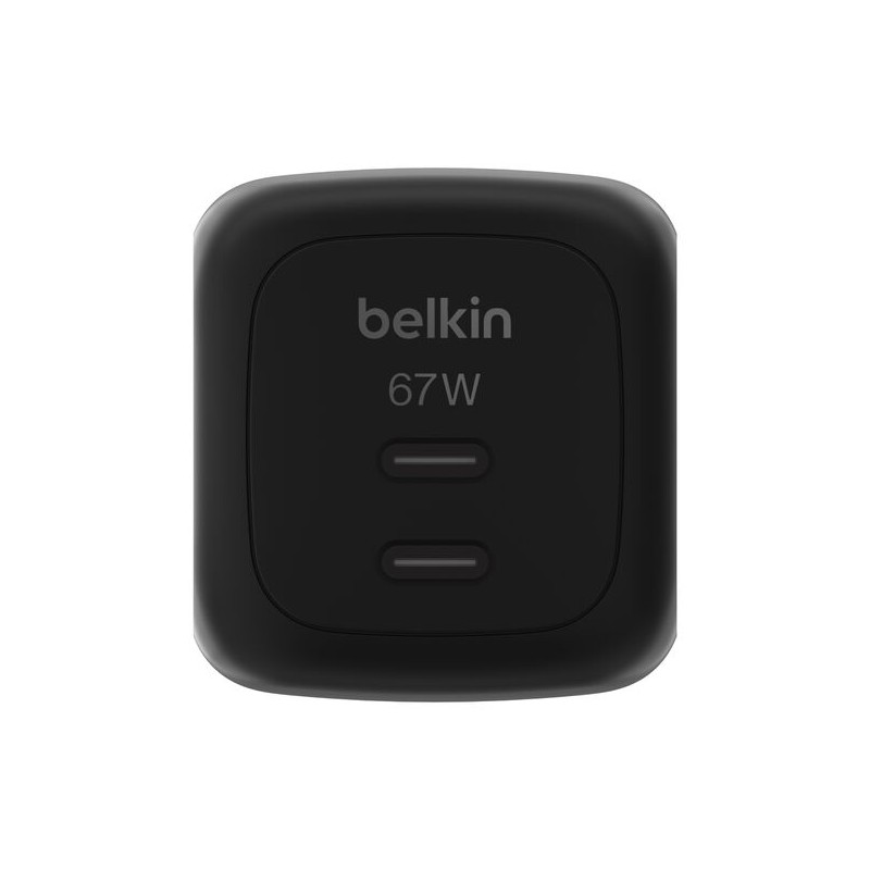 BELKIN 67W DUAL USB-C WALL CHARGER BLACK