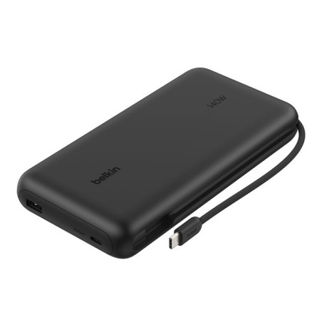 BELKIN BOOSTCHARGE 25k PD140w Display PowerBank with Integrated cable 1A1C Black