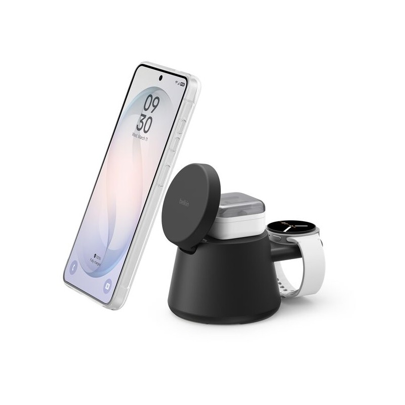 BELKIN BULTRACHARGE 25w Qi2 Modular Charging Dock Black