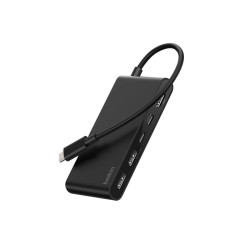 BELKIN Connect 5-in-1 USB-C Hub with Dual USB-C Ports - Black
