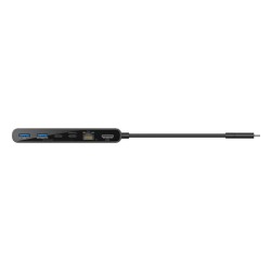 BELKIN Connect 8-in-1 USB-C Hub with Dual USB-C Ports - Black