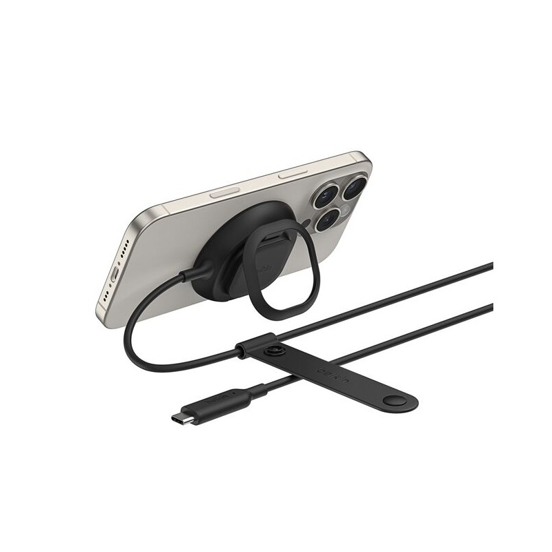 BELKIN UltraCharge 25w Qi2 Pad with kickstand Black Non PSU