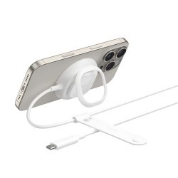 BELKIN UltraCharge 25w Qi2 Pad with kickstand White Non PSU