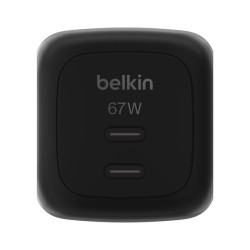 BELKIN 67W DUAL USB-C WALL CHARGER BLACK