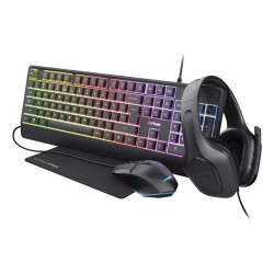 Trust GXT 792 Quadrox clavier Souris incluse Gaming USB QWE | JDB-Info