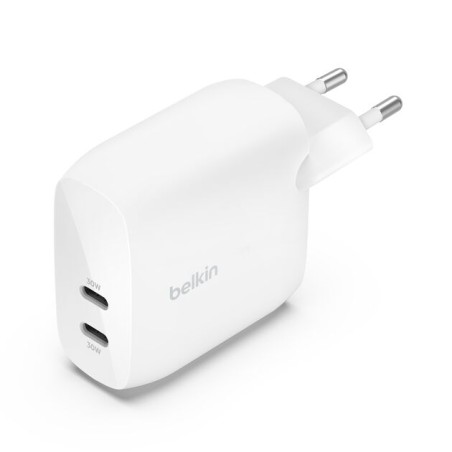 BELKIN BOOST CHARGE 60w USB-C PD Dual 30w Wall Charger White