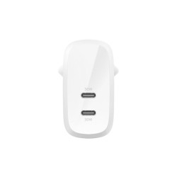 BELKIN BOOST CHARGE 60w USB-C PD Dual 30w Wall Charger White