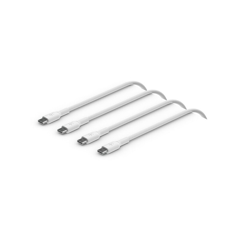 BELKIN USB-C to USB-C PVC White 1m Twin Pack