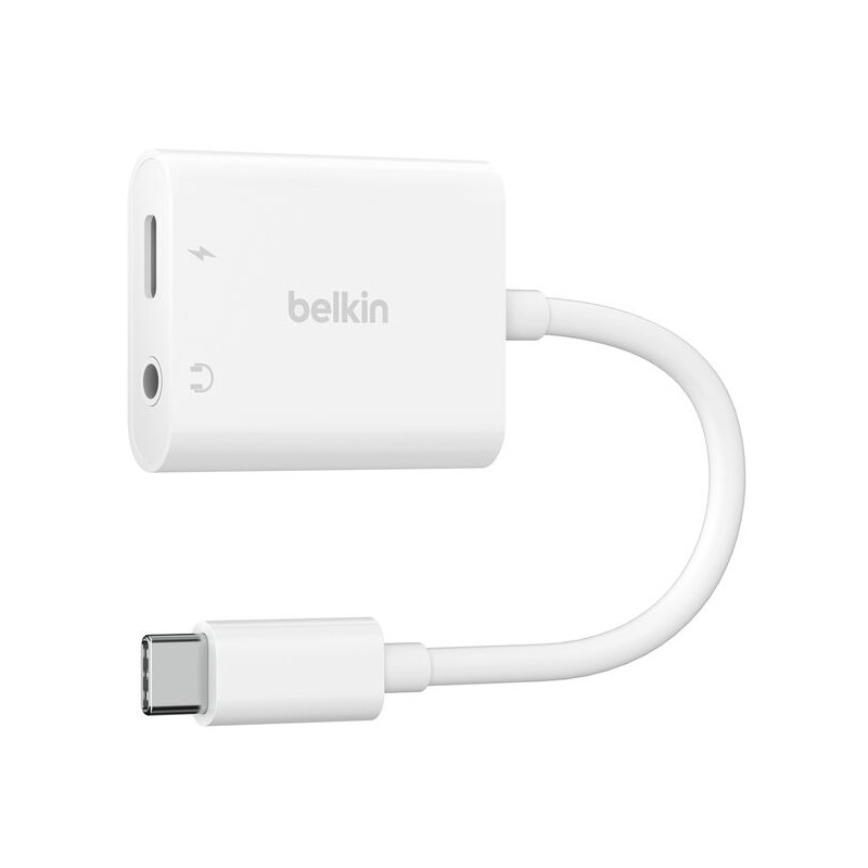 BELKIN Rockstar 3.5mm Audio + USB-C Charge Adapter