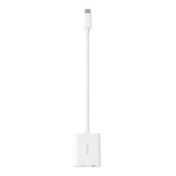 BELKIN Rockstar 3.5mm Audio + USB-C Charge Adapter