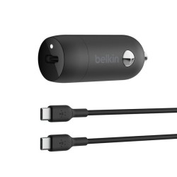 BELKIN 30W USB PD Car Charger With PPS W/PVC C-C 1M BLK