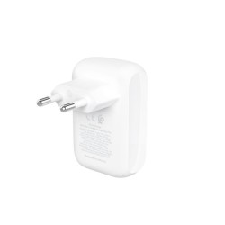 BELKIN Boost Charge 42w - 30w USB-C PD PPS + 12w USB-A Dual Wall Charger White