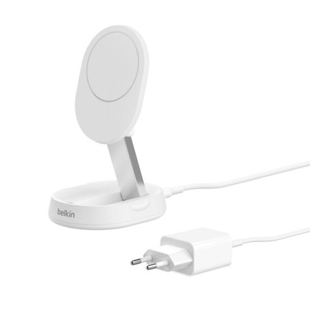 BELKIN Boost Charge Pro Convertible Qi2 15w Magnetic Charging Stand w/ PSU White