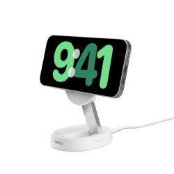 BELKIN Boost Charge Pro Convertible Qi2 15w Magnetic Charging Stand w/ PSU White