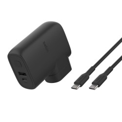 BELKIN Hybrid Wall Travel Charger 25w + 5k Power Bank UK EU US AU Black