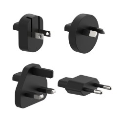 BELKIN Hybrid Wall Travel Charger 25w + 5k Power Bank UK EU US AU Black