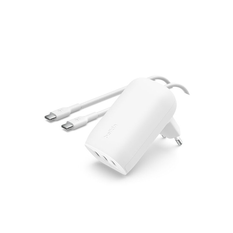 BELKIN BOOSTCHARGE 3-Port USB-C Wall Charger with PPS 67w with 100w 5A USB-C Cable