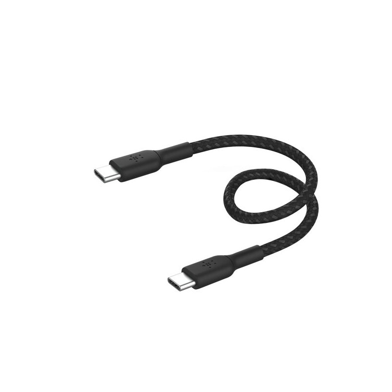 BELKIN BOOST CHARGE USB-C to USB-C Cable Braided 0.15m Black