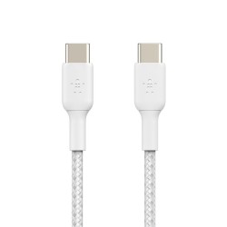 BELKIN BOOST CHARGE USB-C to USB-C Cable Braided 2m White