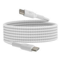 BELKIN BOOST CHARGE USB-C to USB-C Cable Braided 2m White