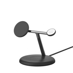 BELKIN BOOST CHARGE PRO 3in1 Qi2 15w Magnetic Adjustable Charging Stand Black