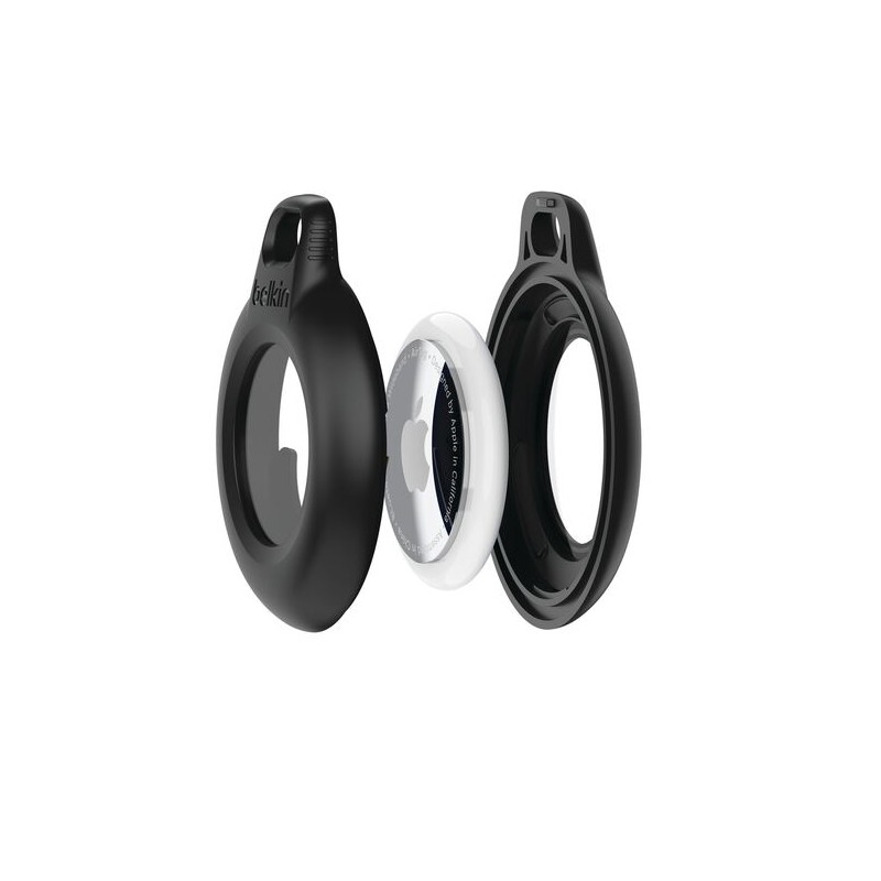 BELKIN Secure Holder - Airtag - Waterproof Keyring - 1 Pack Black