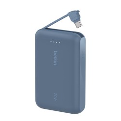 BELKIN 10k PD20w Integrated USB-C Cable Power Bank Blue
