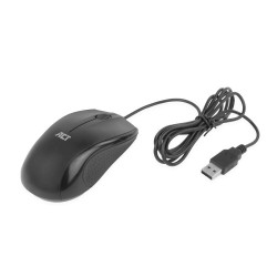 ACT Souris optique filaire pleine taille 1000 DPI, clic sil | JDB-Info