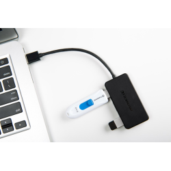 TRANSCEND HUB2 Concentrateur hub 4 x SuperSpeed USB 3.0 Ordinateur de bureau