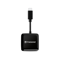 TRANSCEND RDC3 Cardreader SD/microSD USB-C 3.2 gen1 Black