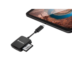 TRANSCEND RDC3 Cardreader SD/microSD USB-C 3.2 gen1 Black