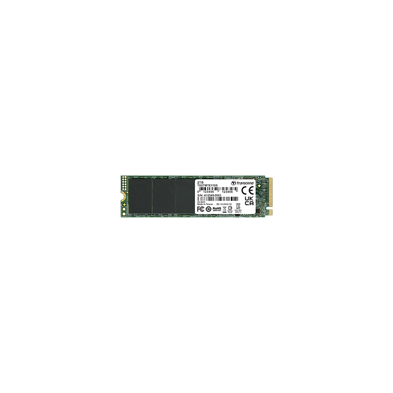 TRANSCEND 250o SSD internal M.2 2280 PCIe Gen3x4 NVMe TLC DRAM-less
