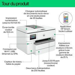 HP OfficeJet Pro 9730e Sans fil All-in-One Couleur Impriman | JDB-Info