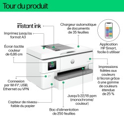 HP OfficeJet Pro 9720e Sans fil All-in-One Couleur Impriman | JDB-Info