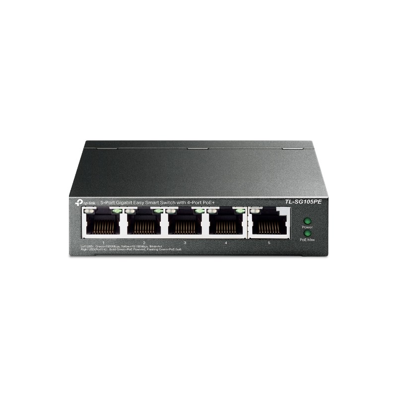 TP-Link TL-SG105PE commutateur réseau Géré L2 Gigabit Ether | JDB-Info