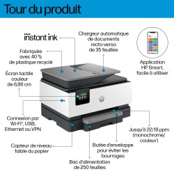 HP OfficeJet Pro 9122e Sans fil All-in-One Couleur Impriman | JDB-Info