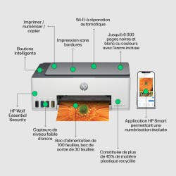 HP Smart Tank 5105 Sans fil All-in-One Couleur Imprimante, | JDB-Info