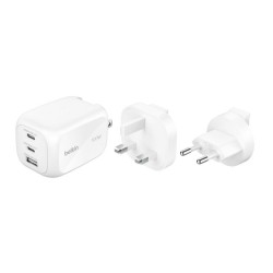 BELKIN BOOSTCHARGE 100w 2C1A Wall Charger with interchangable plug tips UK EU US