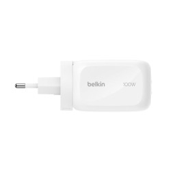 BELKIN BOOSTCHARGE 100w 2C1A Wall Charger with interchangable plug tips UK EU US