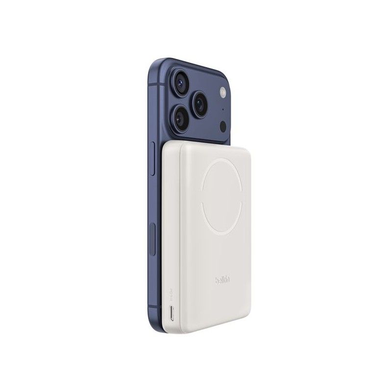 BELKIN BOOSTCHARGE 10k 7.5w Slim Magnetic Powerbank with Magcessory Sand
