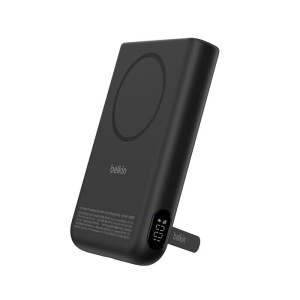 BELKIN ULTRACHARGE 10k Qi2 25w PD30w Magnetic Display Powerbank with Mag cessory and Kickstand White