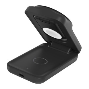 BELKIN UltraCharge 25w Qi2 3in1 Magnetic Charger EU Black Square
